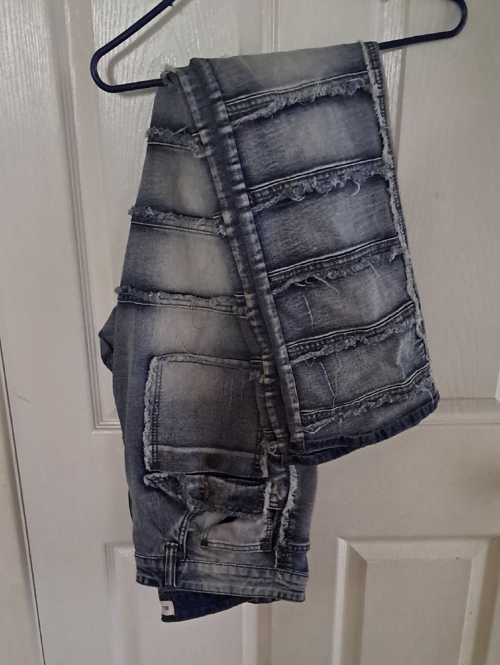 Relaxed Fit Distressed Grey Wash Men's Jeans